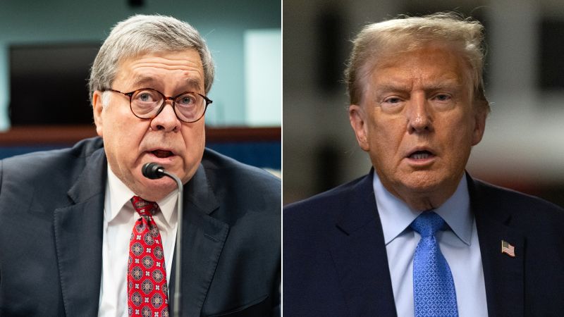 Barr, who said Trump shouldn’t be near Oval Office, says he will vote for him in 2024 |