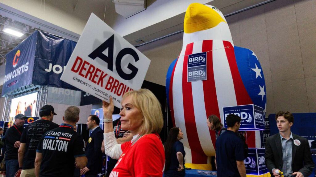 State Republican convention: Donald Trump endorses Trent Staggs in Senate race