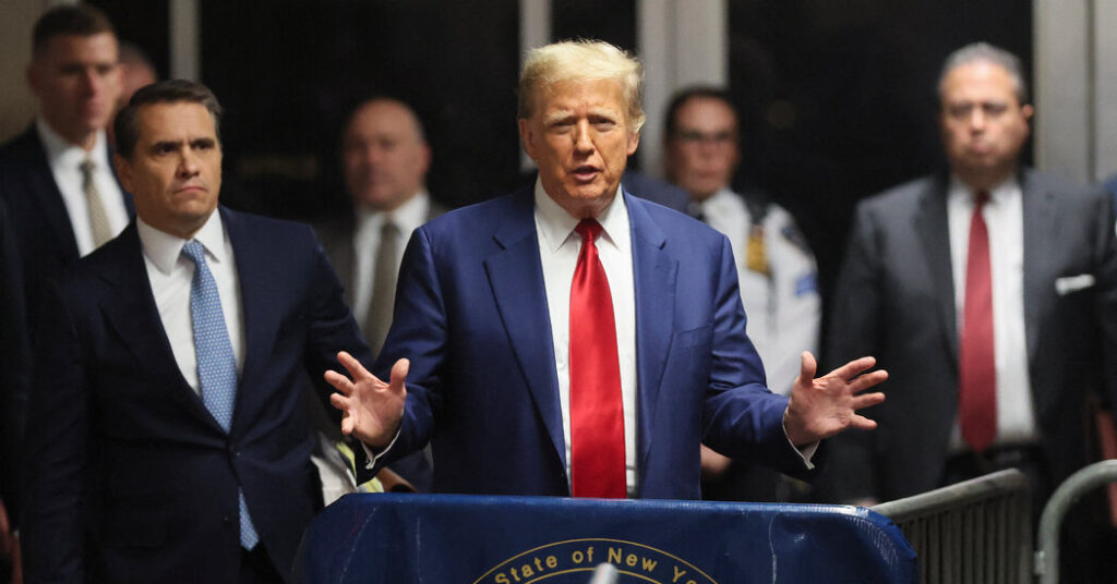 In the 2024 Race, Trump’s Trial Is About to Take Center Stage