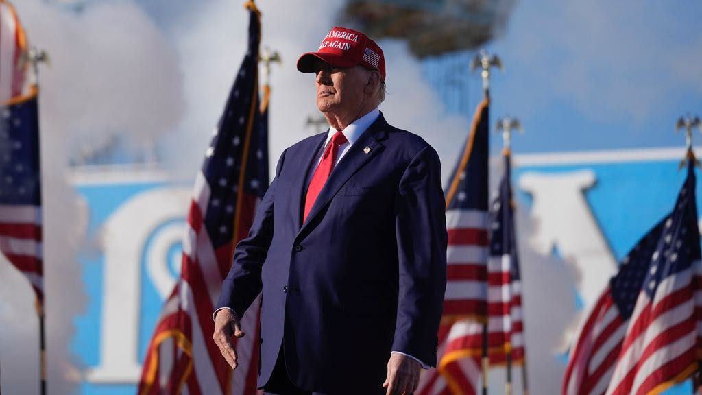 Trump recites betrayal fable, affirms his support for Israel in New Jersey
