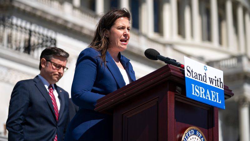 Stefanik calls for wiping Hamas ‘off the face of the Earth’ and touts Trump policies in