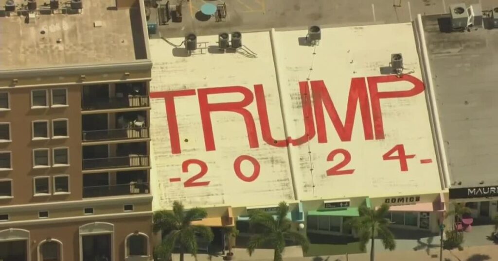 ‘Trump 2024’ painting on roof of Lake Worth Beach building leads to citation