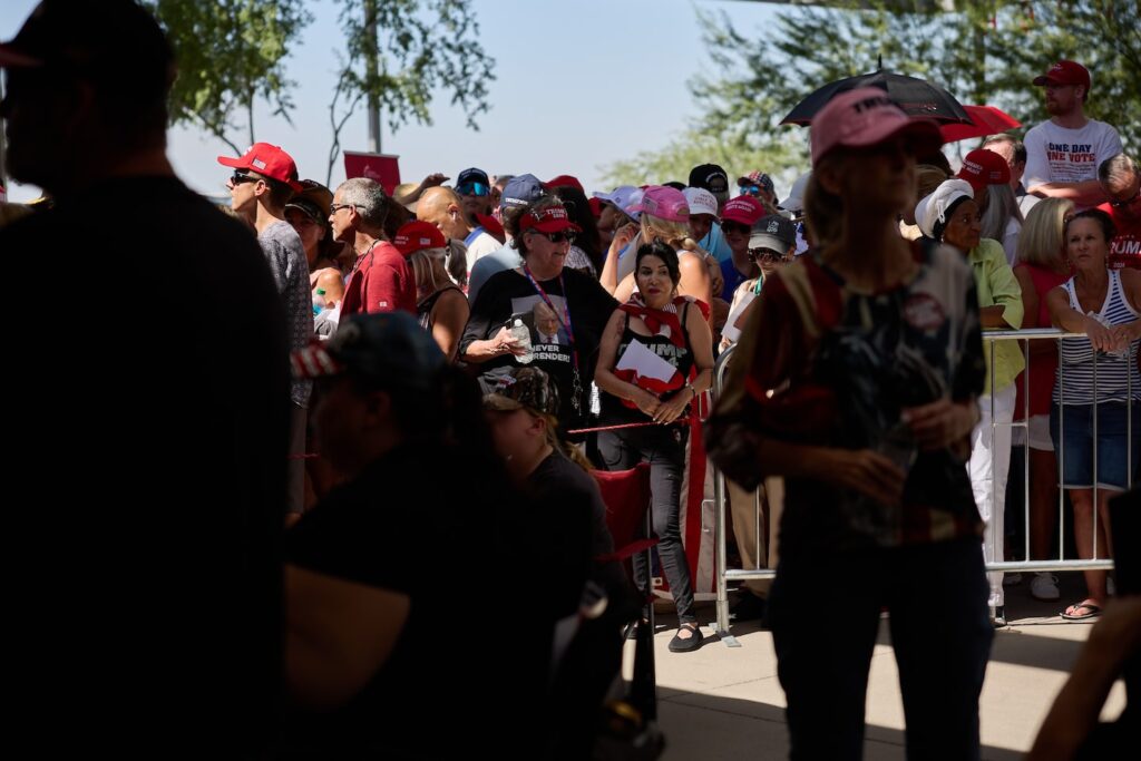Trump campaign preps for Las Vegas rally after heat cases in Phoenix