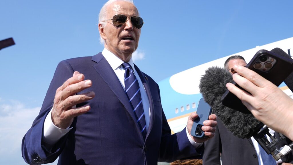 President Joe Biden says it was a ‘mistake’ to say he wanted to put a ‘bull’s-eye’ on
