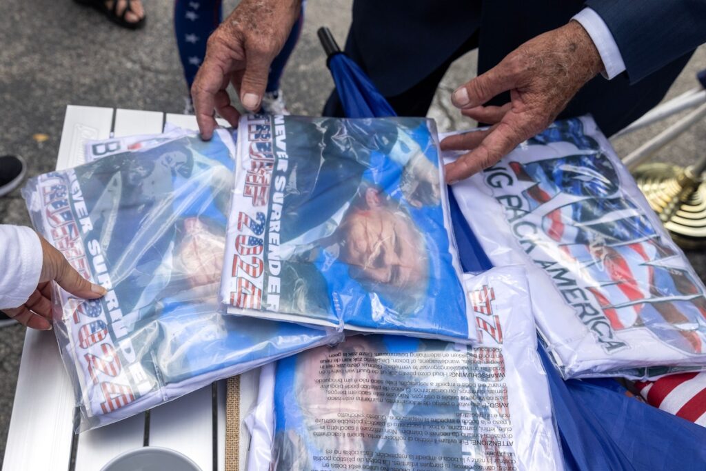 Online vendors are cashing in on Trump assassination attempt