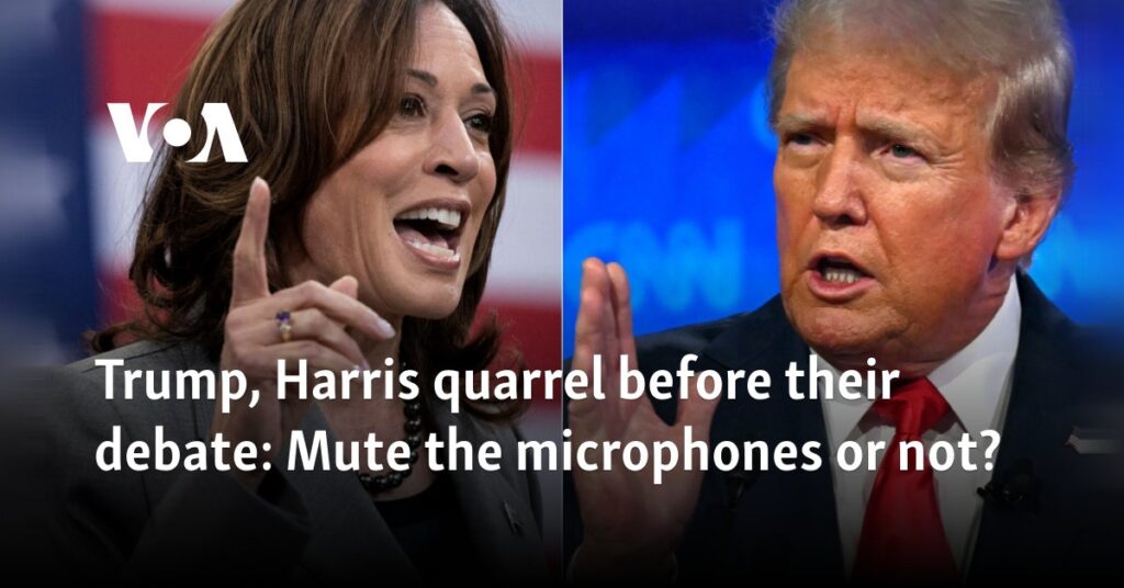 Trump, Harris quarrel before their debate: Mute the microphones or not?