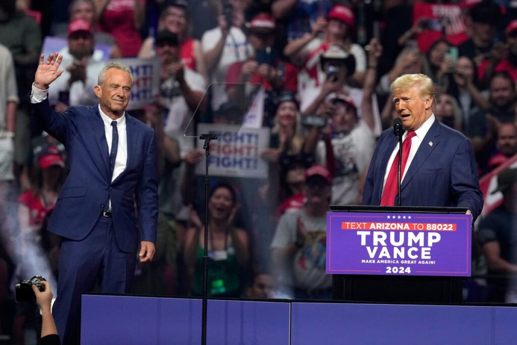 Trump leans in to ‘Comrade Kamala’ nickname at Arizona rally alongside RFK Jr: Live