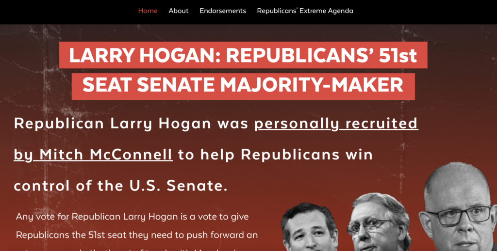 Political notes: New Dem website hits Hogan; ex-Hogan aide seeks council seat – Maryland