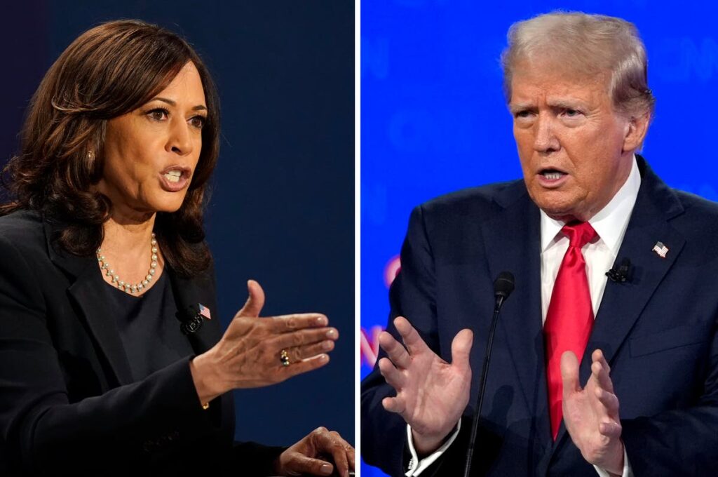 Kamala Harris begins to pull away from Donald Trump for first time in latest polling