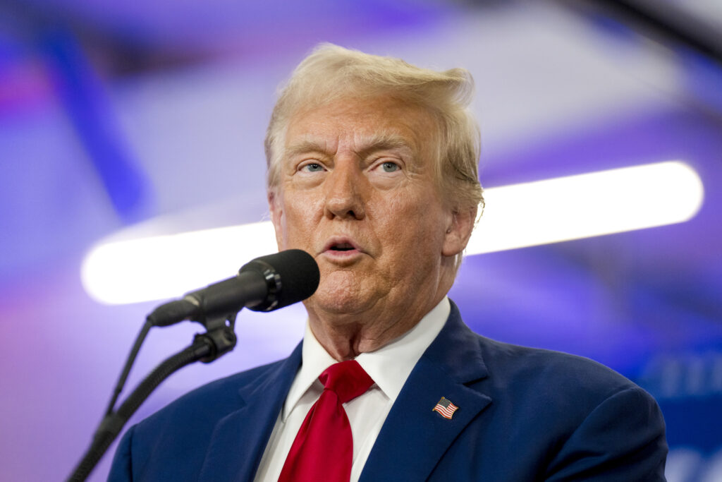 Donald Trump’s lead over Kamala Harris shinks in conservative poll