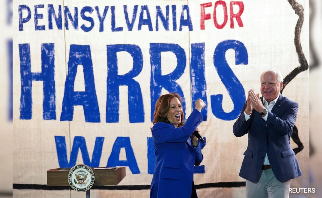 Kamala Harris On Battleground Bus Tour Of Pennsylvania Ahead Of Democratic Convention