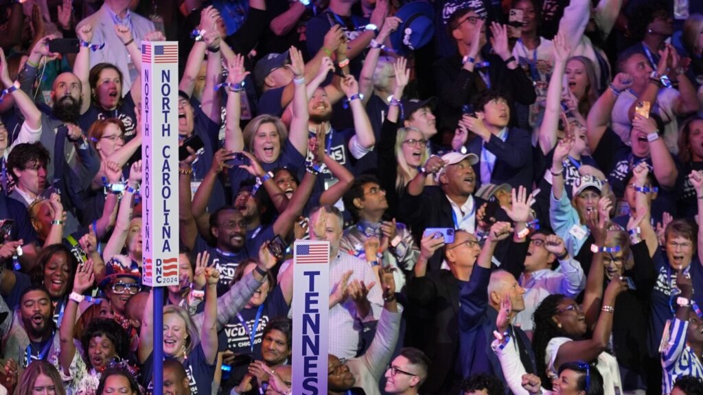 Democrats turn their roll call into a dance party with celebrities, state-specific songs