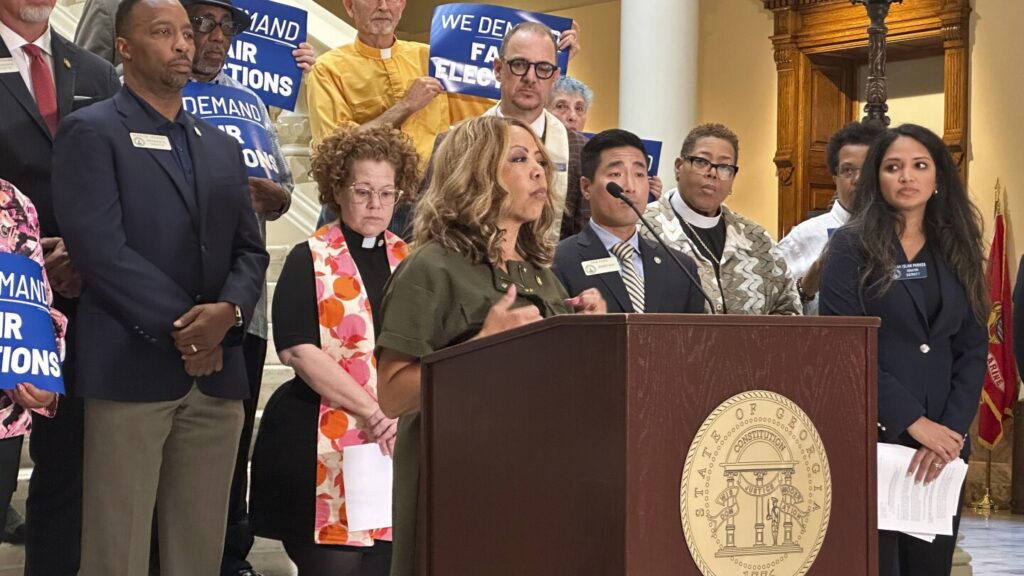 Democrats sue to block Georgia rules that they warn will block finalization of election