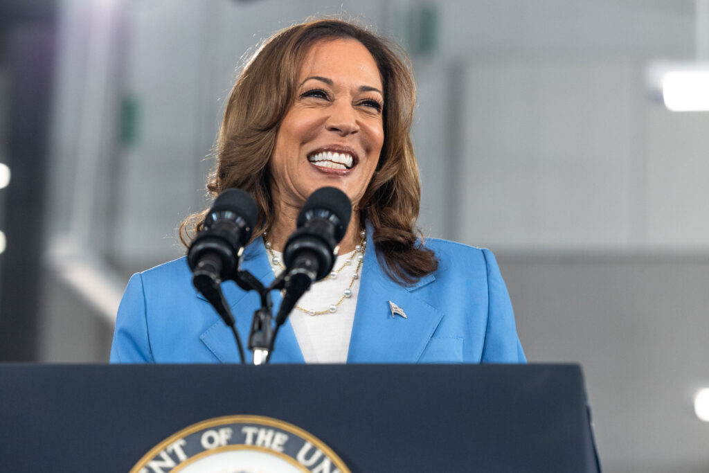 Kamala Harris leads Trump in four polling averages of pivotal swing states