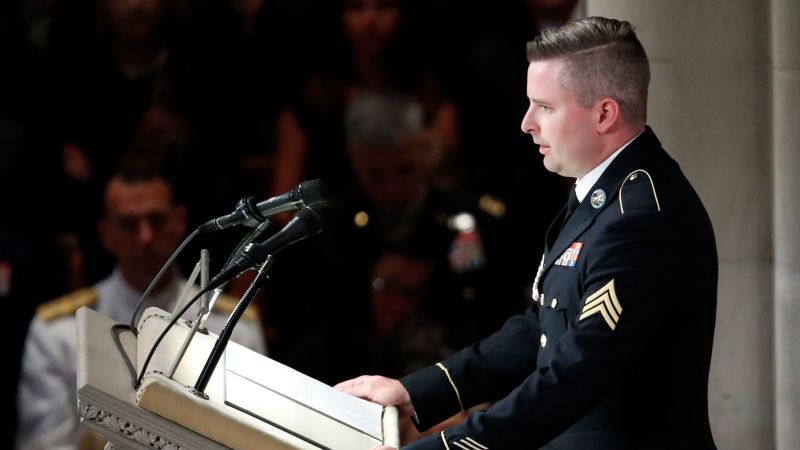 Exclusive: John McCain’s son decries Trump appearance at Arlington as a ‘violation’ that