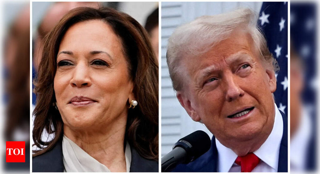 US elections: Kamala Harris gains upper hand in key swing states, Trump trails, poll data